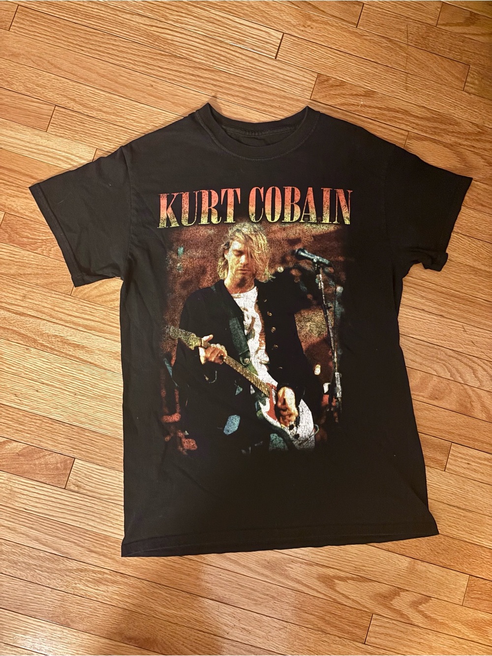 Official Kurt Cobain Black Graphic Band Tee - 90s Merch